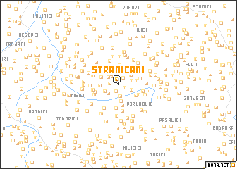 map of Straničani