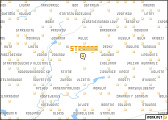 map of Stranná