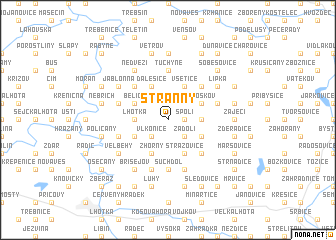 map of Stranný