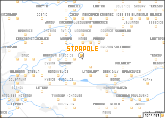 map of Střapole