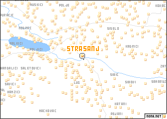 map of Strašanj