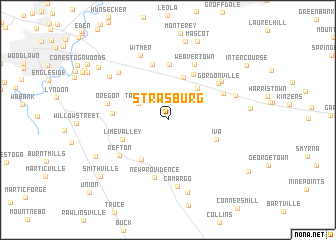map of Strasburg