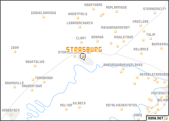 map of Strasburg