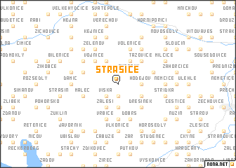 map of Strašice