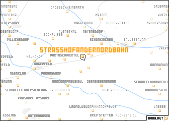 map of Strasshof an der Nordbahn