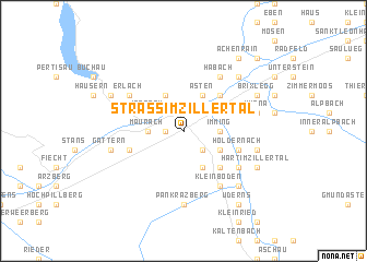 map of Strass im Zillertal