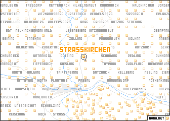 map of Straßkirchen