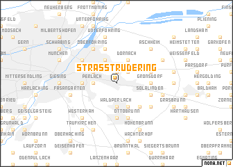 map of Straßtrudering