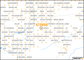 map of Straß