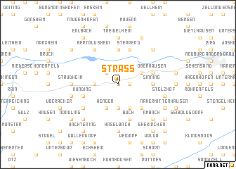 map of Straß
