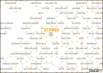 map of Straß