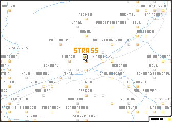 map of Strass