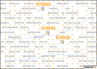 map of Straß