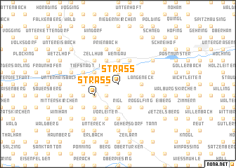 map of Straß