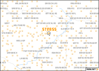 map of Straß