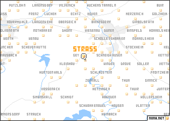 map of Straß