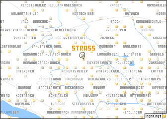map of Straß
