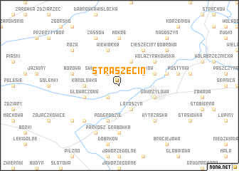 map of Straszęcin