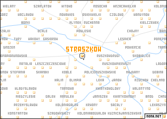 map of Straszków