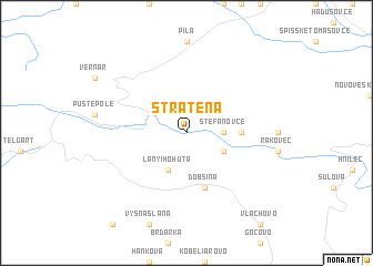 map of Stratená