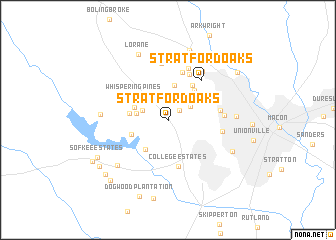 map of Stratford Oaks