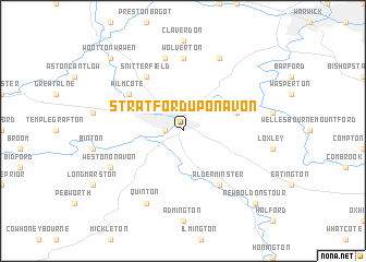 map of Stratford-upon-Avon