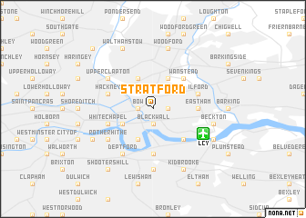 map of Stratford