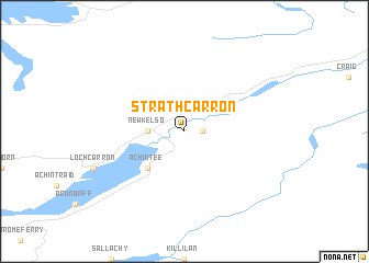 map of Strathcarron