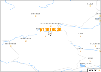 map of Strathdon