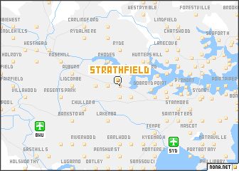 map of Strathfield