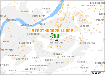 map of Strathmoor Village