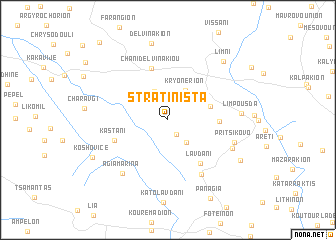 map of Stratínista