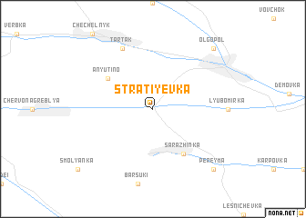 map of Stratiyevka