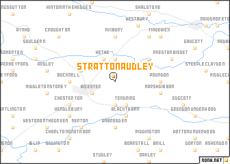 map of Stratton Audley