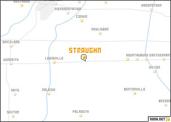 map of Straughn