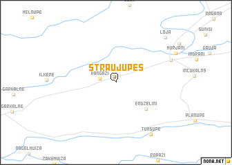 map of Straujupes