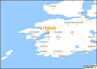 map of Straume
