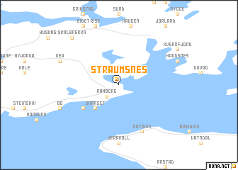 map of Straumsnes