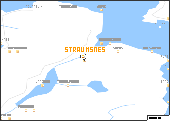 map of Straumsnes