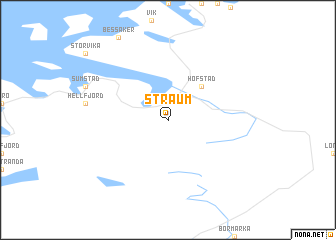 map of Straum