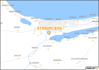 map of Straupciems