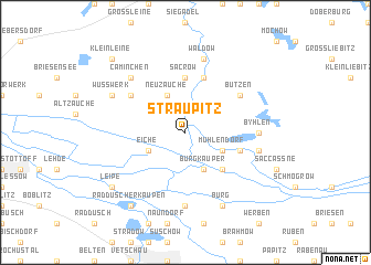 map of Straupitz