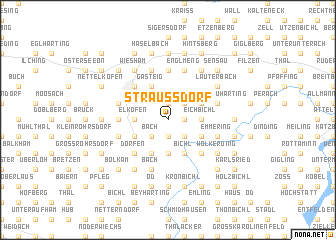 map of Straußdorf