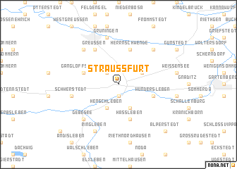 map of Straußfurt