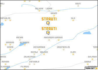 map of Strauti