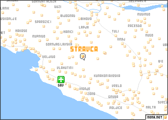 map of Stravča