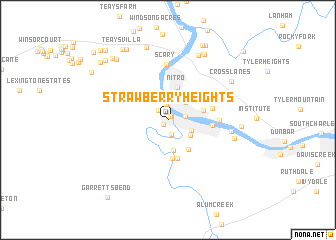 map of Strawberry Heights