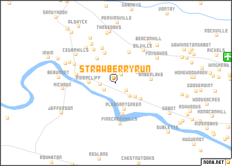 map of Strawberry Run