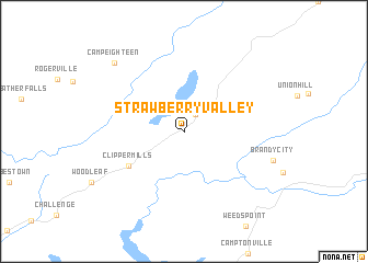 map of Strawberry Valley