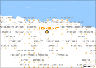 map of Strawberry